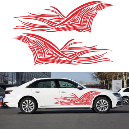 2 PCS/Set D-752 Lines Pattern Car Modified Decorative Sticker(Red) - Decorative Sticker by PMC Jewellery | Online Shopping South Africa | PMC Jewellery | Buy Now Pay Later Mobicred