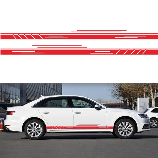2 PCS/Set D-932 Stripe Pattern Car Modified Decorative Sticker(Red) - Decorative Sticker by PMC Jewellery | Online Shopping South Africa | PMC Jewellery | Buy Now Pay Later Mobicred
