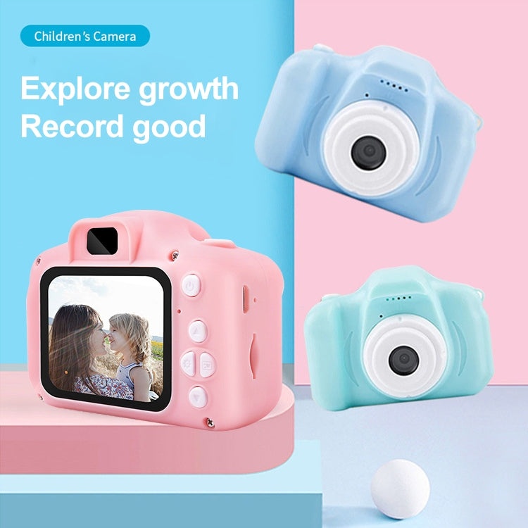 X2S 2.0 Inch LCD Screen Mini Children Camera Digital Camera, Resolution:HD Single Camera 1300W+ 32G Memory Card + Card Reader + Cartoon Stickers(Blue) - Children Cameras by PMC Jewellery | Online Shopping South Africa | PMC Jewellery | Buy Now Pay Later Mobicred