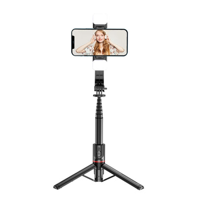 L12D Bluetooth Remote Control Detachable Fill Light Tripod Selfie Stick Phone Holder - Selfie Sticks by PMC Jewellery | Online Shopping South Africa | PMC Jewellery | Buy Now Pay Later Mobicred