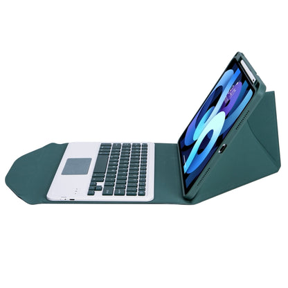 Z11B-A Pen Slot Touchpad Bluetooth Keyboard Leather Tablet Case For iPad Pro 11 2021/2020/2018(Green) - For iPad Pro by PMC Jewellery | Online Shopping South Africa | PMC Jewellery | Buy Now Pay Later Mobicred