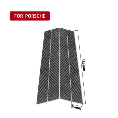 Car Carbon Fiber B-pillar Decorative Sticker for Porsche Panamera 2010-2016, Left and Right Drive - Car Interior Mouldings by PMC Jewellery | Online Shopping South Africa | PMC Jewellery | Buy Now Pay Later Mobicred