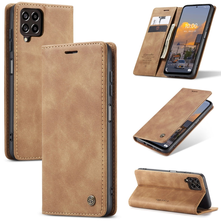 For Samsung Galaxy M53 5G CaseMe 013 Multifunctional Horizontal Flip Leather Phone Case(Brown) - Galaxy Phone Cases by CaseMe | Online Shopping South Africa | PMC Jewellery | Buy Now Pay Later Mobicred