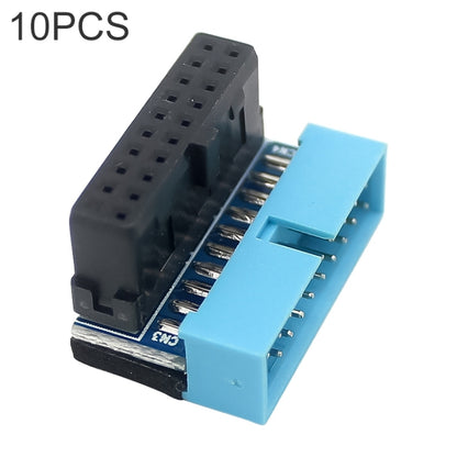 10 PCS 3.0 19P 20P Motherboard Male To Female Extension Adapter, Model: PH19B(Black Blue) - Others by PMC Jewellery | Online Shopping South Africa | PMC Jewellery | Buy Now Pay Later Mobicred