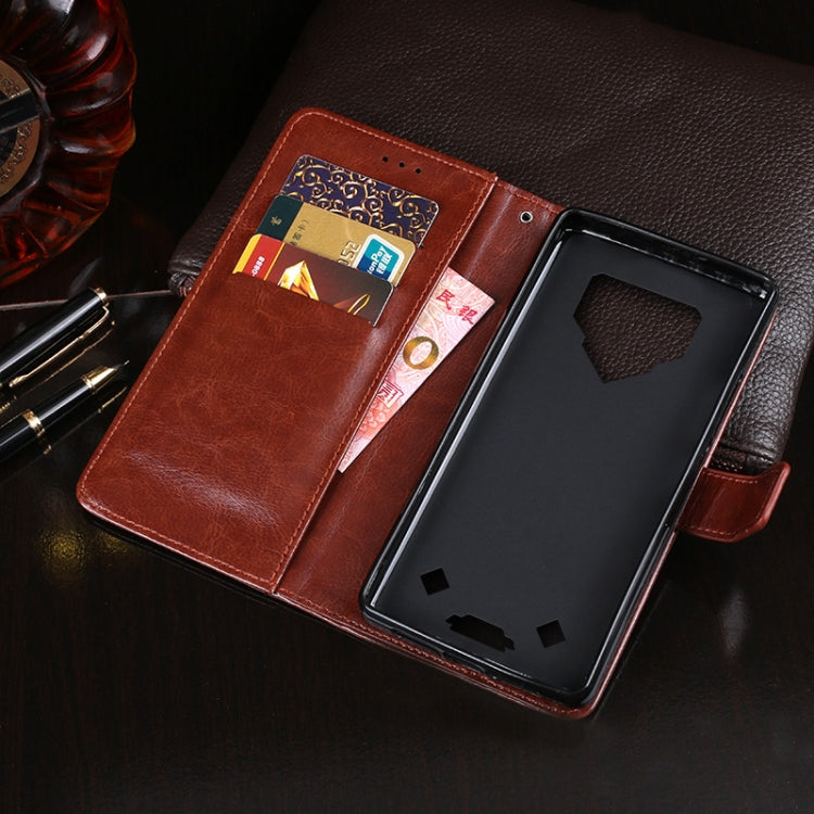 For Blackview BV9800 Pro idewei Crazy Horse Texture Horizontal Flip Leather Case with Holder & Card Slots & Wallet(Rose Red) - More Brand by idewei | Online Shopping South Africa | PMC Jewellery | Buy Now Pay Later Mobicred