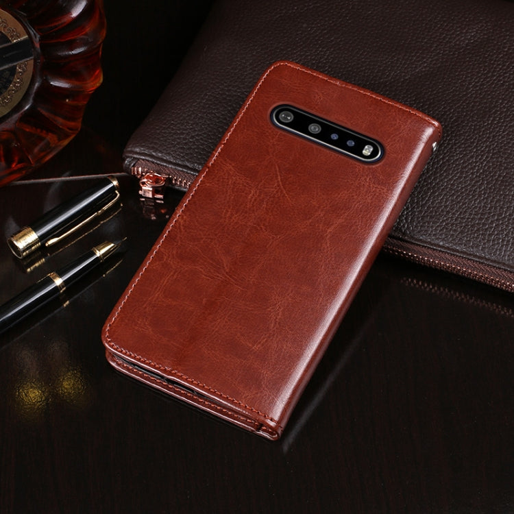 For LG V60 ThinQ idewei Crazy Horse Texture Horizontal Flip Leather Case with Holder & Card Slots & Wallet(Brown) - LG by idewei | Online Shopping South Africa | PMC Jewellery | Buy Now Pay Later Mobicred