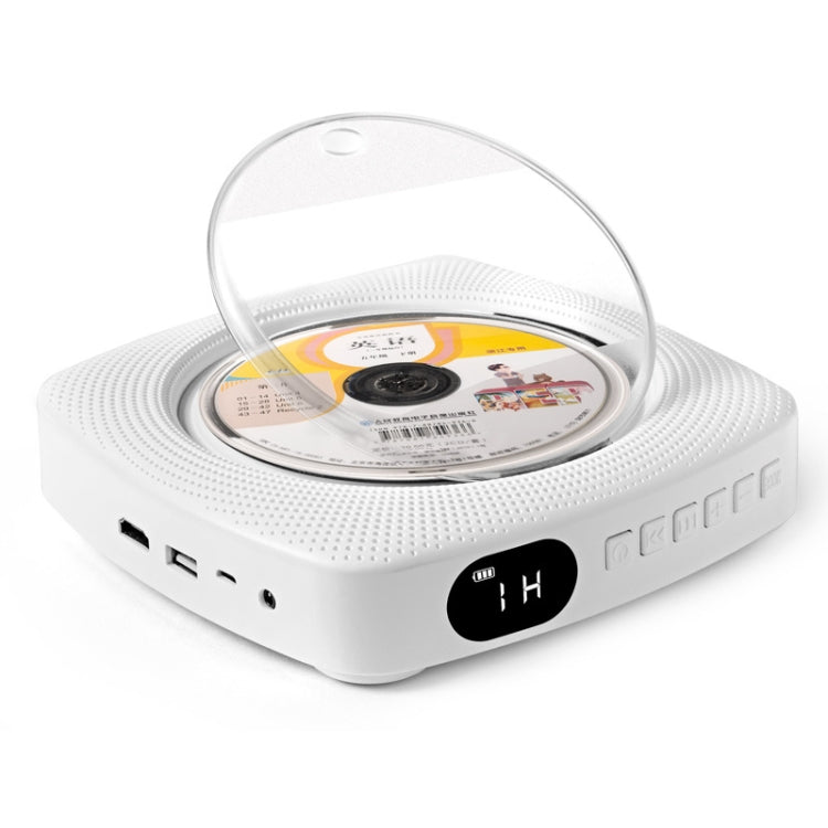 Kecag KC-609 Wall Mounted Home DVD Player Bluetooth CD Player, Specification:DVD/CD+Connectable TV  + Plug-In Version(White) - DVD & LCD Player by Kecag | Online Shopping South Africa | PMC Jewellery | Buy Now Pay Later Mobicred