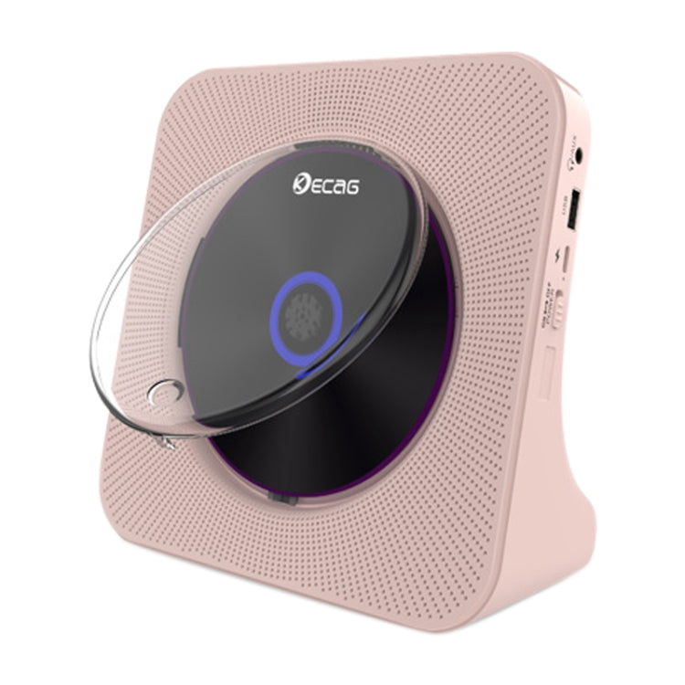 Kecag KC-806 2A Retro Bluetooth Music Disc Album CD Player, Specification:Rechargeable Version(Pink) - DVD & LCD Player by Kecag | Online Shopping South Africa | PMC Jewellery | Buy Now Pay Later Mobicred