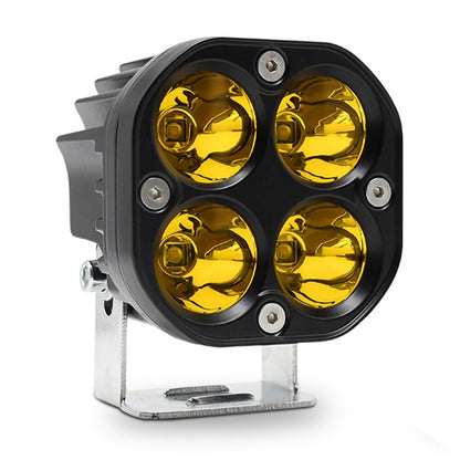 Car 3 inch 4LEDs Strobe Spotlight 20W / 2000LM / 6000K / DC9-80V(Yellow Light) - Work Lights by PMC Jewellery | Online Shopping South Africa | PMC Jewellery | Buy Now Pay Later Mobicred