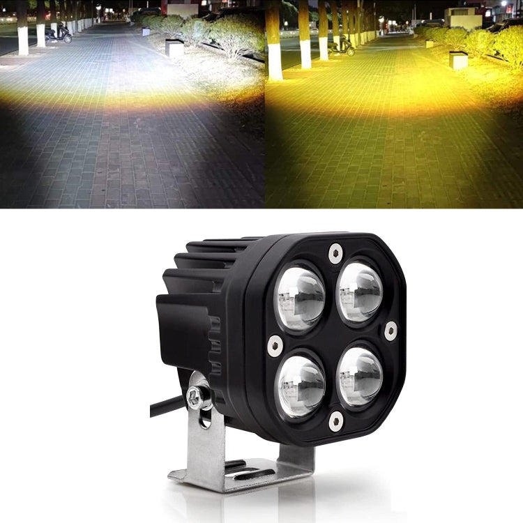 Car 3 inch Continuous Two-color Spotlight 20W / 2000LM / DC9-30V - Work Lights by PMC Jewellery | Online Shopping South Africa | PMC Jewellery | Buy Now Pay Later Mobicred