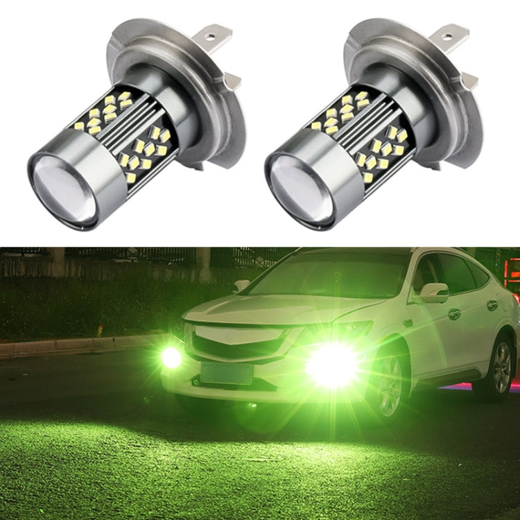 1 Pair H7 12V 7W Continuous Car LED Fog Light(Lime Light) - Fog / Driving Lights by PMC Jewellery | Online Shopping South Africa | PMC Jewellery | Buy Now Pay Later Mobicred