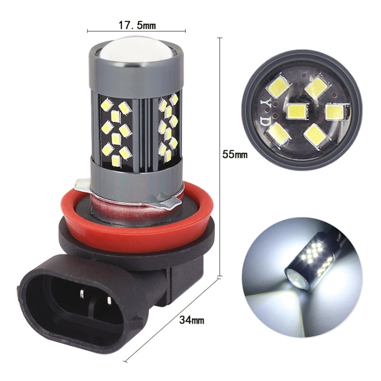 1 Pair H11 12V 7W Continuous Car LED Fog Light(Lime Light) - Fog / Driving Lights by PMC Jewellery | Online Shopping South Africa | PMC Jewellery | Buy Now Pay Later Mobicred