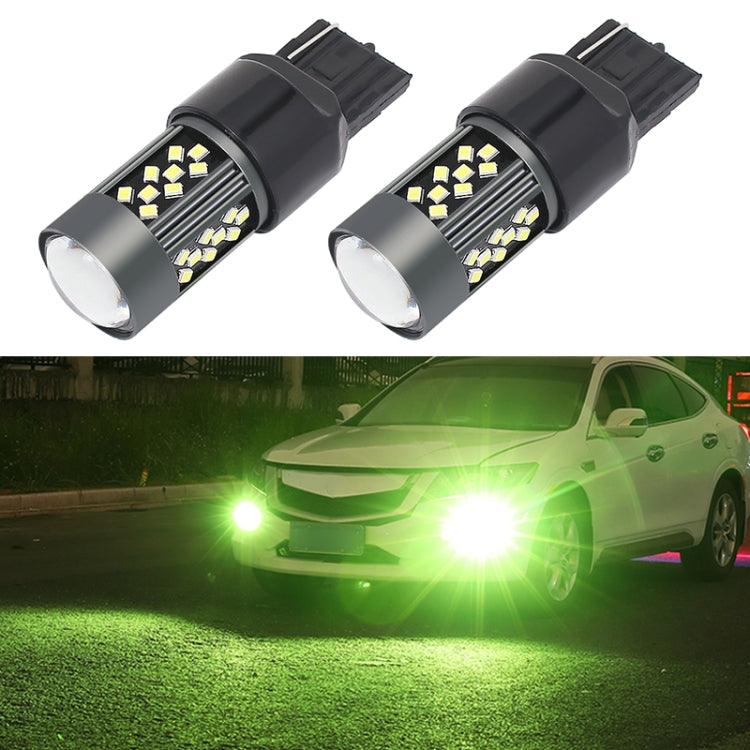 1 Pair 7443 12V 7W Strobe Car LED Fog Light(Lime Light) - Fog / Driving Lights by PMC Jewellery | Online Shopping South Africa | PMC Jewellery | Buy Now Pay Later Mobicred