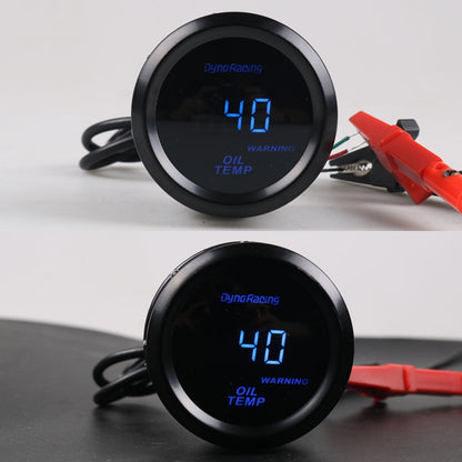 Car Modified 12V Universal 52mm Blue Light Digital Display Meter, Style:Oil Temperature Gauge - Car Modification by PMC Jewellery | Online Shopping South Africa | PMC Jewellery | Buy Now Pay Later Mobicred