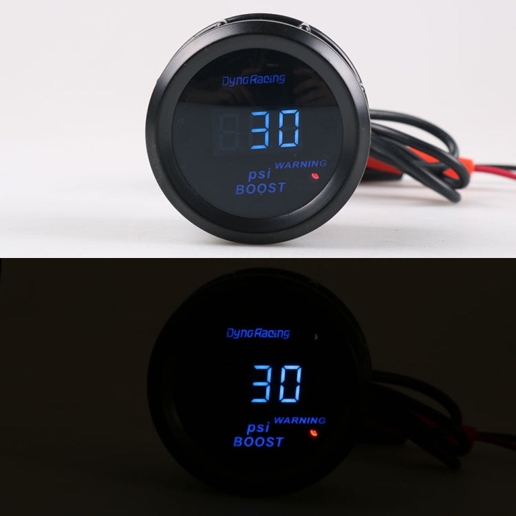 Car Modified 12V Universal 52mm Blue Light Digital Display Meter, Style:Turbo Boost Gauge PSI - Car Modification by PMC Jewellery | Online Shopping South Africa | PMC Jewellery | Buy Now Pay Later Mobicred