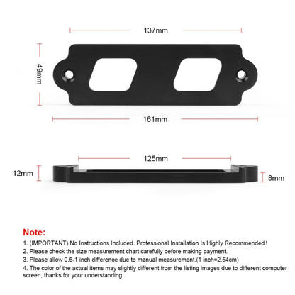 Car Aluminum Alloy Battery Fixing Bracket for Honda Civic 1988-2000(Blue) - Engine Fittings by PMC Jewellery | Online Shopping South Africa | PMC Jewellery | Buy Now Pay Later Mobicred