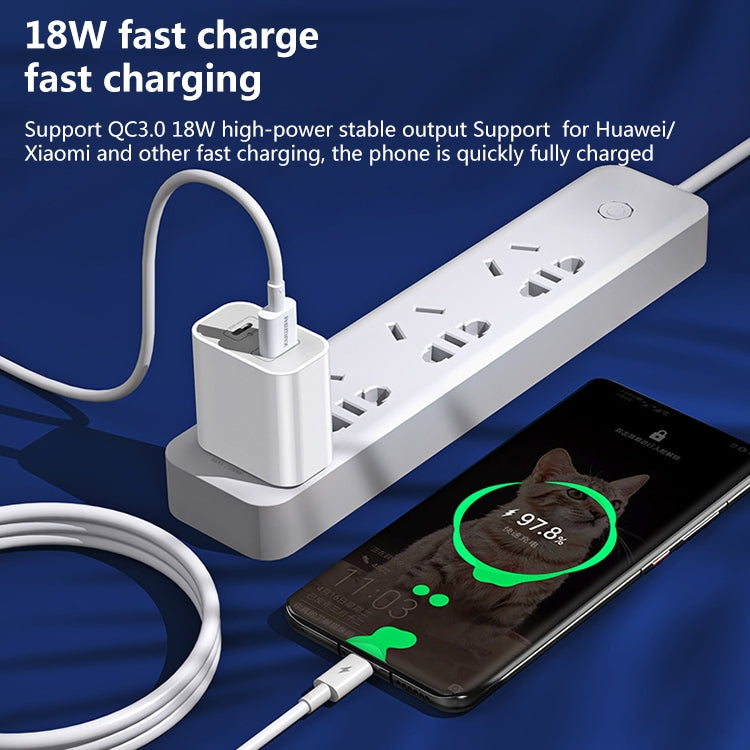 REMAX RP-U68 Speedy Series 20W USB+USB-C/Type-C Interface Fast Charger, Specification:US Plug(White) - USB Charger by REMAX | Online Shopping South Africa | PMC Jewellery | Buy Now Pay Later Mobicred