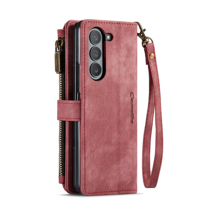 For Samsung Galaxy Z Fold6 5G CaseMe C30 Multifunctional Card Slots Zipper Phone Leather Phone Case(Red) - Galaxy Z Fold6 5G Cases by CaseMe | Online Shopping South Africa | PMC Jewellery | Buy Now Pay Later Mobicred