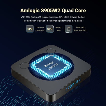 G96max Smart 4K HD Android 11.0 TV Box, Amlogic S905W2 Quad Core ARM Cortex A35, Support Dual Band WiFi, HDMI, RJ45, Capacity:4GB+32GB(AU Plug) - Amlogic S905 by PMC Jewellery | Online Shopping South Africa | PMC Jewellery | Buy Now Pay Later Mobicred