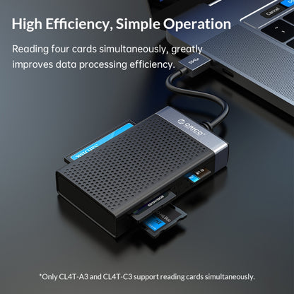 ORICO CL4T-A3 4-in-1 Simultaneously USB 3.0 Multifunction Card Reader(Black) -  by ORICO | Online Shopping South Africa | PMC Jewellery | Buy Now Pay Later Mobicred