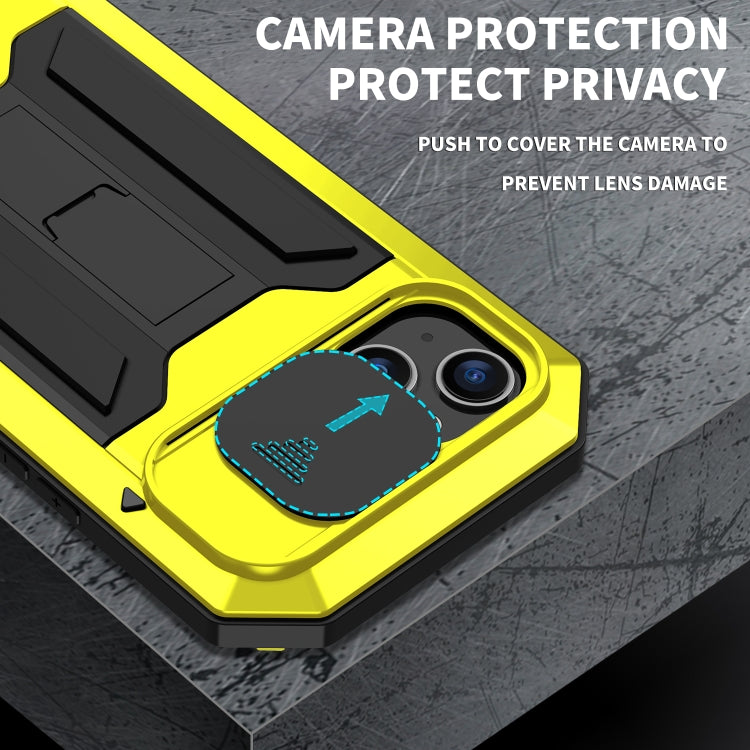 For iPhone 14 R-JUST Shockproof Life Waterproof Dust-proof Case (Yellow) - iPhone 14 Cases by R-JUST | Online Shopping South Africa | PMC Jewellery