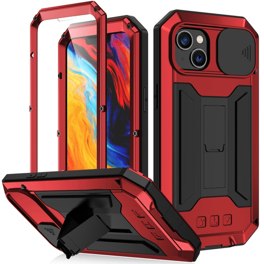 For iPhone 14 Plus R-JUST Shockproof Life Waterproof Dust-proof Case (Red) - iPhone 14 Plus Cases by R-JUST | Online Shopping South Africa | PMC Jewellery