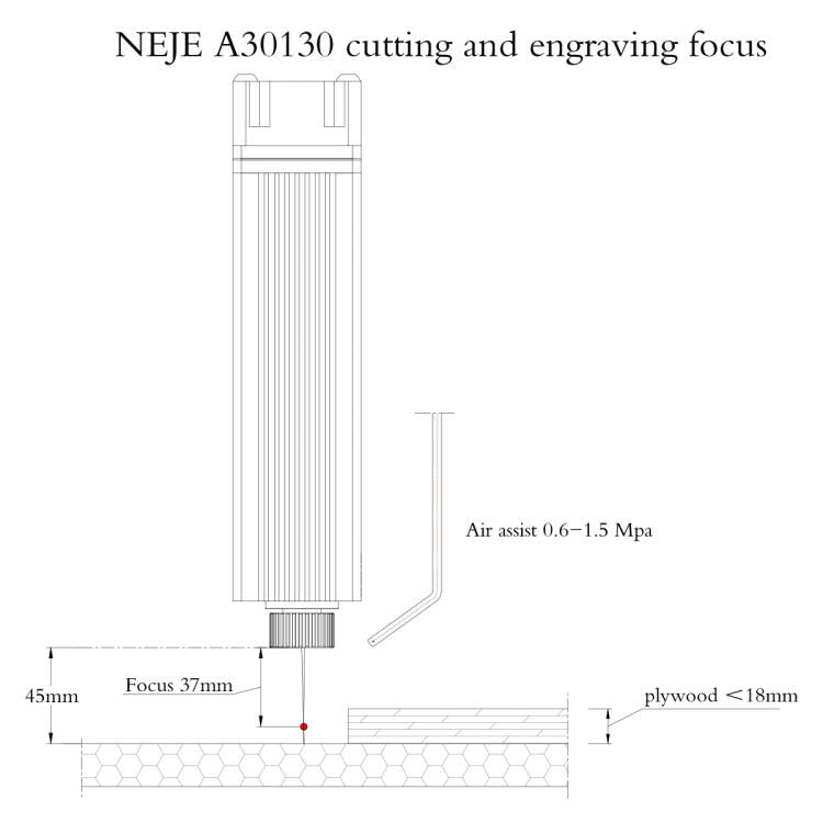 NEJE A30130 7.5W 450nm Laser Engraver Module Kits - DIY Engraving Machines by NEJE | Online Shopping South Africa | PMC Jewellery