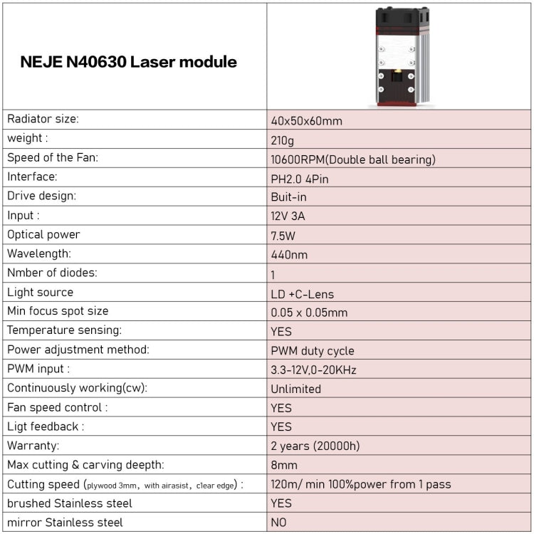 NEJE MASTER 3 Plus Laser Engraver with N40630 Laser Module(EU Plug) - DIY Engraving Machines by NEJE | Online Shopping South Africa | PMC Jewellery | Buy Now Pay Later Mobicred