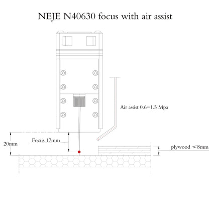 NEJE MASTER 3 Plus Laser Engraver with N40630 Laser Module(US Plug) - DIY Engraving Machines by NEJE | Online Shopping South Africa | PMC Jewellery | Buy Now Pay Later Mobicred