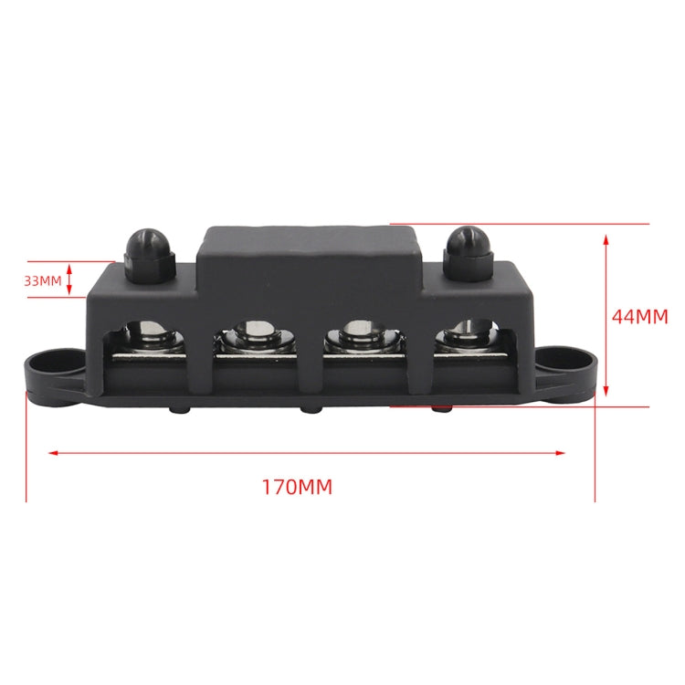 Black M8 Stud RV Ship High Current Power Distribution Terminal Block with Accessories - Fuse by PMC Jewellery | Online Shopping South Africa | PMC Jewellery | Buy Now Pay Later Mobicred