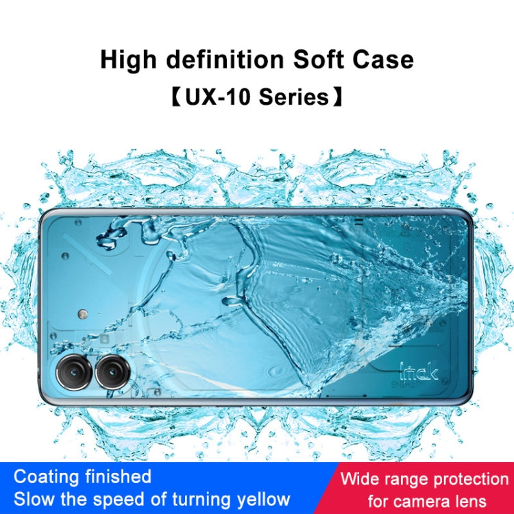 For Nothing Phone 1 5G IMAK UX-10 Series Transparent Shockproof TPU Phone Case(Transparent) - More Brand by imak | Online Shopping South Africa | PMC Jewellery | Buy Now Pay Later Mobicred