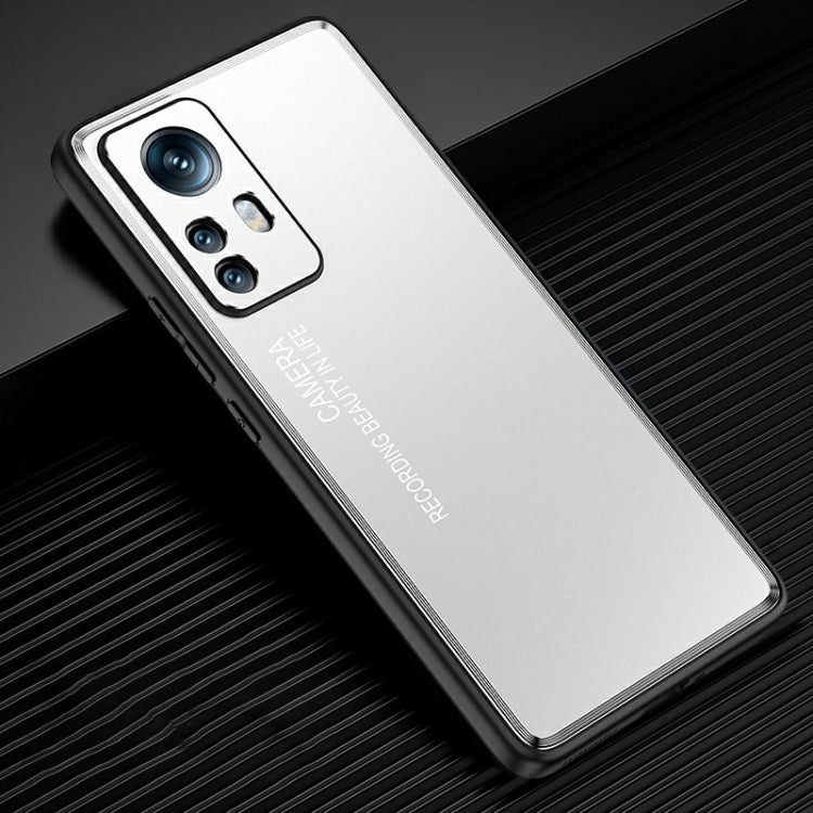 For Xiaomi 12 Pro/12S Pro Light and Shadow Series Frosted Metal Phone Case(Silver) - Xiaomi Cases by PMC Jewellery | Online Shopping South Africa | PMC Jewellery | Buy Now Pay Later Mobicred