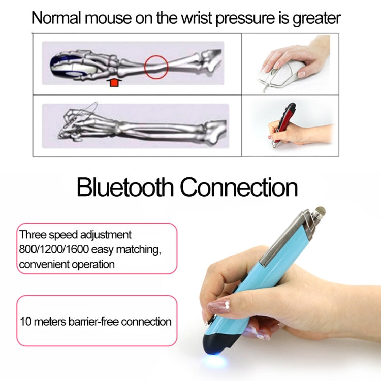 PR-08 Multifunctional Wireless Bluetooth Pen Mouse Capacitive Pen Mouse(White) - Wireless Mice by PMC Jewellery | Online Shopping South Africa | PMC Jewellery | Buy Now Pay Later Mobicred