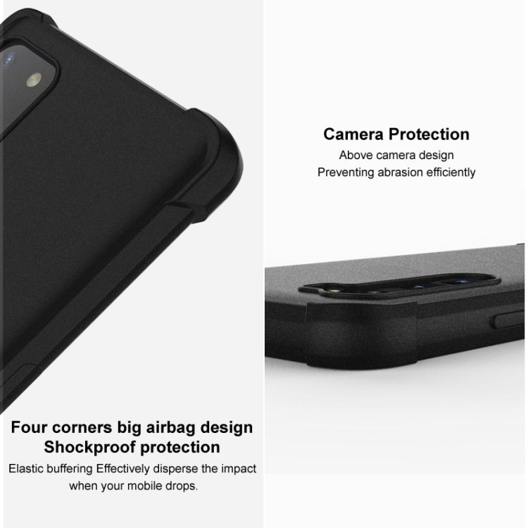 For Motorola Moto S30 Pro 5G / Edge 30 Fusion imak All-inclusive Shockproof Airbag TPU Phone Case(Matte Black) - Motorola Cases by imak | Online Shopping South Africa | PMC Jewellery | Buy Now Pay Later Mobicred