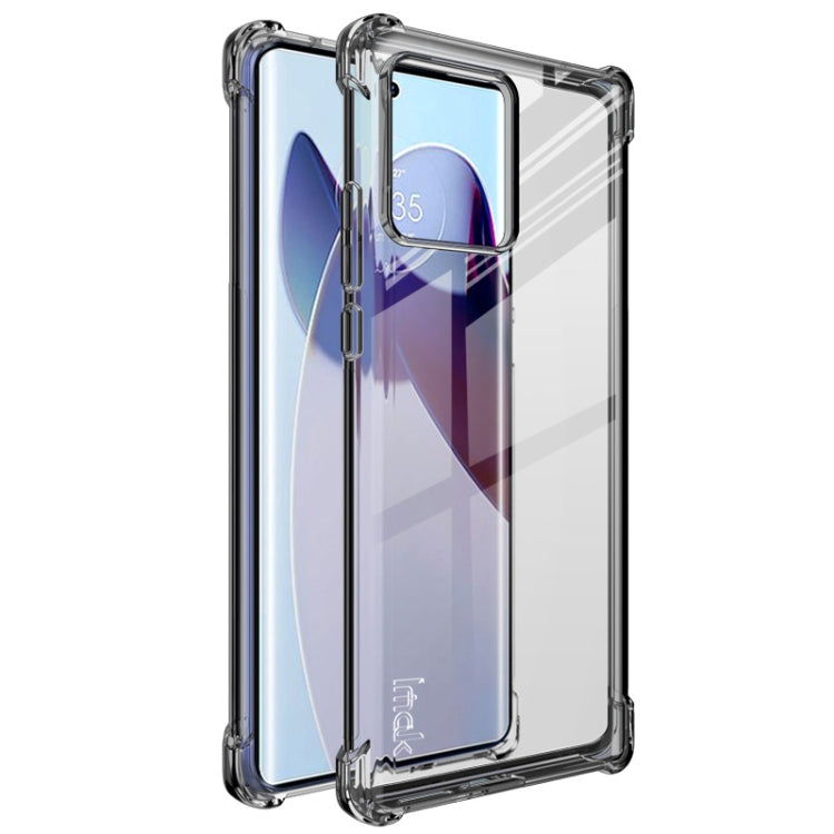 For Motorola Moto X30 Pro 5G / Edge 30 Ultra imak All-inclusive Shockproof Airbag TPU Phone Case (Transparent Black) - Motorola Cases by imak | Online Shopping South Africa | PMC Jewellery | Buy Now Pay Later Mobicred