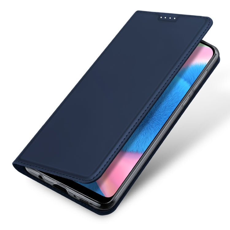 For Samsung Galaxy A50/A50s/A30s DUX DUCIS Skin Pro Series Leather Phone Case(Blue) - Galaxy Phone Cases by DUX DUCIS | Online Shopping South Africa | PMC Jewellery | Buy Now Pay Later Mobicred