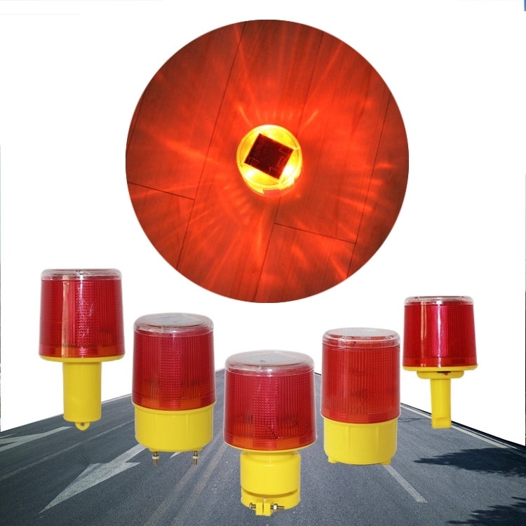 Night Solar Safety Warning Flash Light, Specification:01 Screw Fixed(Yellow) - Warning Lights by PMC Jewellery | Online Shopping South Africa | PMC Jewellery | Buy Now Pay Later Mobicred