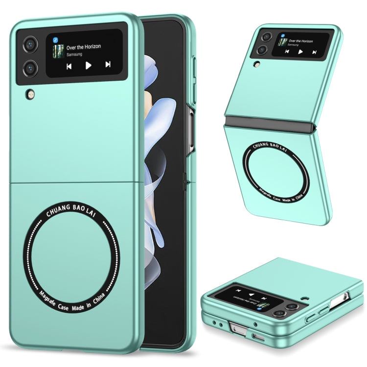 For Samsung Galaxy Z Flip4 Magsafe Magnetic Folding PC Phone Case(Light Blue) - Galaxy Z Flip4 5G Cases by PMC Jewellery | Online Shopping South Africa | PMC Jewellery