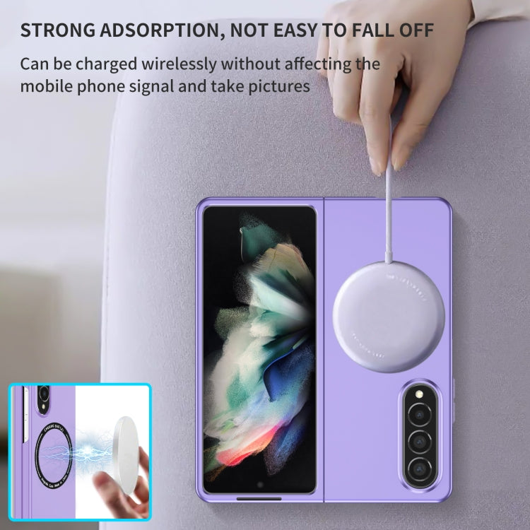 For Samsung Galaxy Z Fold4 Magsafe Magnetic Folding PC Phone Case(Purple) - Galaxy Z Fold4 5G Cases by PMC Jewellery | Online Shopping South Africa | PMC Jewellery