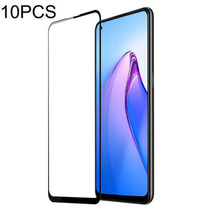 10 PCS For OPPO Reno8 DUX DUCIS 0.33mm 9H Medium Alumina Tempered Glass Film - OPPO Tempered Glass by DUX DUCIS | Online Shopping South Africa | PMC Jewellery | Buy Now Pay Later Mobicred