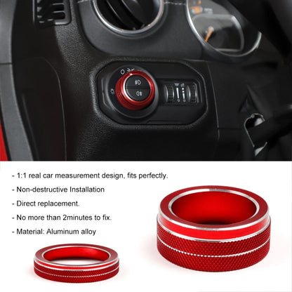 For Jeep Wrangler 2018-2021 4 in 1 Car Air Conditioner Switch Headlight Button Knob Cover Trim(Black) - Decoration Rings by PMC Jewellery | Online Shopping South Africa | PMC Jewellery | Buy Now Pay Later Mobicred