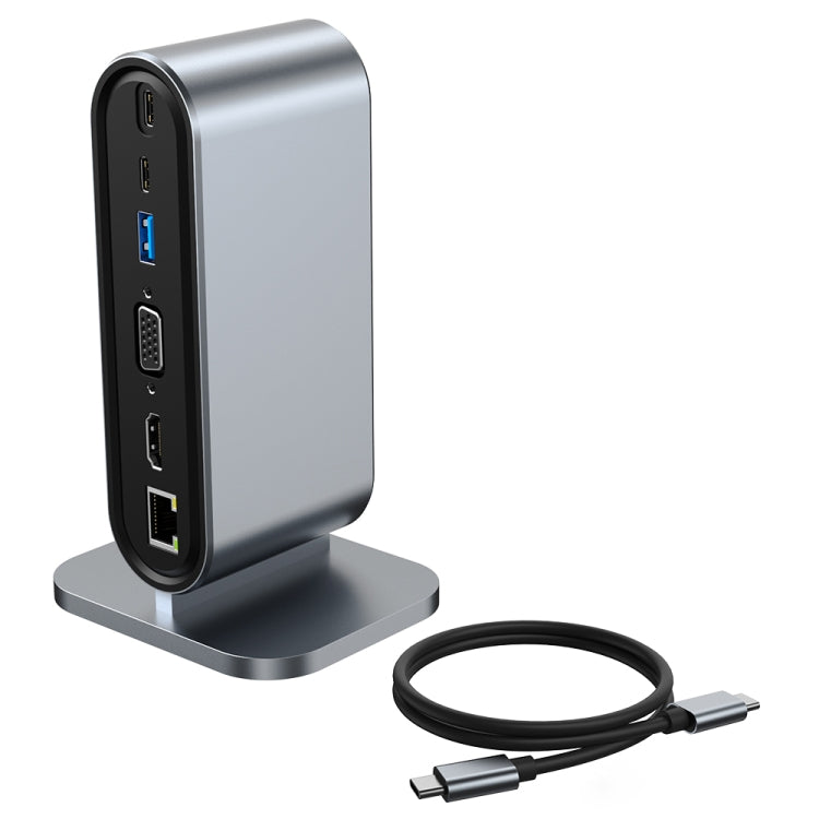 12 in 1 USB-C / Type-C Vertical Multi-interface HUB Adapter - USB HUB by PMC Jewellery | Online Shopping South Africa | PMC Jewellery | Buy Now Pay Later Mobicred