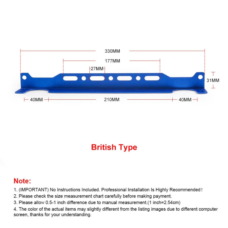 British 330mm Car Engine Oil Cooler Mounting Bracket Kit(Silver) - Engine Fittings by PMC Jewellery | Online Shopping South Africa | PMC Jewellery | Buy Now Pay Later Mobicred