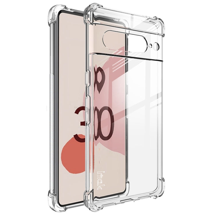 For Google Pixel 7 imak Shockproof Airbag TPU Phone Case(Transparent) - Google Cases by imak | Online Shopping South Africa | PMC Jewellery | Buy Now Pay Later Mobicred