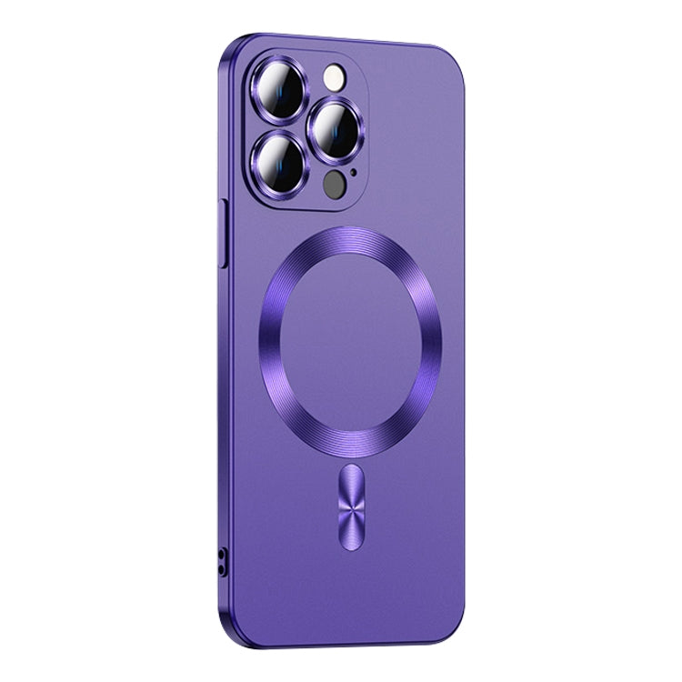 For iPhone 13 Pro Max Liquid Lens Protector Magsafe Phone Case(Dark Purple) - iPhone 13 Pro Max Cases by PMC Jewellery | Online Shopping South Africa | PMC Jewellery