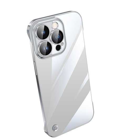 For iPhone 13 Pro Electroplating Frameless Clear PC Phone Case(Silver) - iPhone 13 Pro Cases by PMC Jewellery | Online Shopping South Africa | PMC Jewellery | Buy Now Pay Later Mobicred