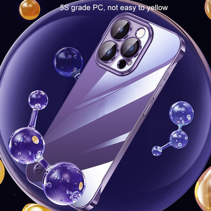 For iPhone 13 Pro Max Electroplating Frameless Clear PC Phone Case(Silver) - iPhone 13 Pro Max Cases by PMC Jewellery | Online Shopping South Africa | PMC Jewellery | Buy Now Pay Later Mobicred