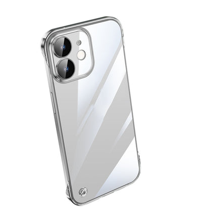 For iPhone 12 Electroplating Frameless Clear PC Phone Case(Transparent) - iPhone 12 / 12 Pro Cases by PMC Jewellery | Online Shopping South Africa | PMC Jewellery | Buy Now Pay Later Mobicred