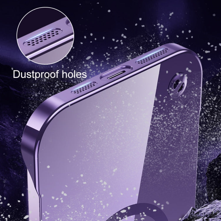 For iPhone 13 Pro Max Electroplating Frameless Magsafe Magnetic PC Phone Case(Deep Purple) - iPhone 13 Pro Max Cases by PMC Jewellery | Online Shopping South Africa | PMC Jewellery | Buy Now Pay Later Mobicred