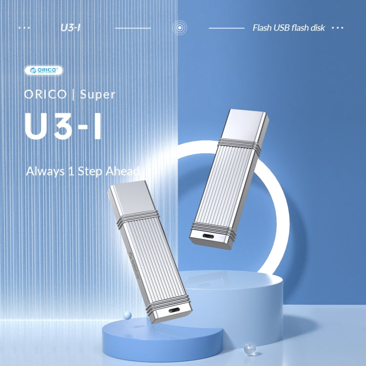 ORICO 128GB USB-A USB3.2 Gen1 USB Flash Drive, Read 260MB/s, Write 50MB/s (Silver) - USB Flash Drives by ORICO | Online Shopping South Africa | PMC Jewellery | Buy Now Pay Later Mobicred